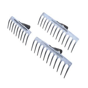 Râteau en acier au manganèse de qualité industrielle à 11 dents avec long manche en bois poignée antidérapante soudée en toute sécurité outil de désherbage de jardin durable - Product Image 5