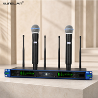 Système de microphone sans fil professionnel SL-6500 (un émetteur, deux micros) pour KTV, Karaoké, Fêtes, Scène, Spectacles