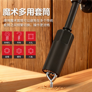 80pcs Socket Wrench <b>Set</b> S2 Steel Magnetic Impact Nut <b>Driver</b> Kit Imperial Standard Auto Repair Tool D355 - Product Image 2