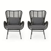 Ensemble de mobilier de jardin moderne en plastique : chaises et tables de loisirs portables, imperméables et écologiques pour villa, salle à manger, chambre