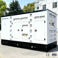 Groupe électrogène diesel silencieux triphasé haute puissance 500 kVA, homologué ISO CE, services ODM OEM, ATS, refroidissement par eau