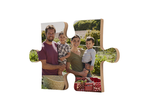 PYD Life Cornice Portafoto in Legno MDF per Decorazione Casa, Puzzle Personalizzabile con <span class=keywords><strong>Foto</strong></span>, Design Personalizzato - Product Image 2