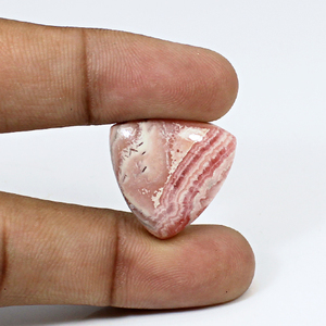 Rodocrosita naturales 22x21mm triángulo Cabochon 25,7 Cts de piedras preciosas sueltas para la fabricación de la joyería - Product Image 1