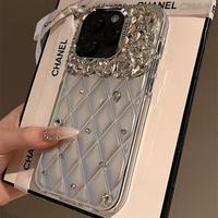 Étui de téléphone portable de luxe matelassé en TPU antichoc et électroplaqué de haute qualité pour iPhone 18/17/16/15/14/13 Pro Max