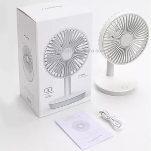 Không Gian Cá Nhân Quạt Làm Mát Không Khí Mini Quạt Sạc <span class=keywords><strong>Micro</strong></span> USB Với Pin Dung Lượng Lớn 4000MAh - Product Image 6