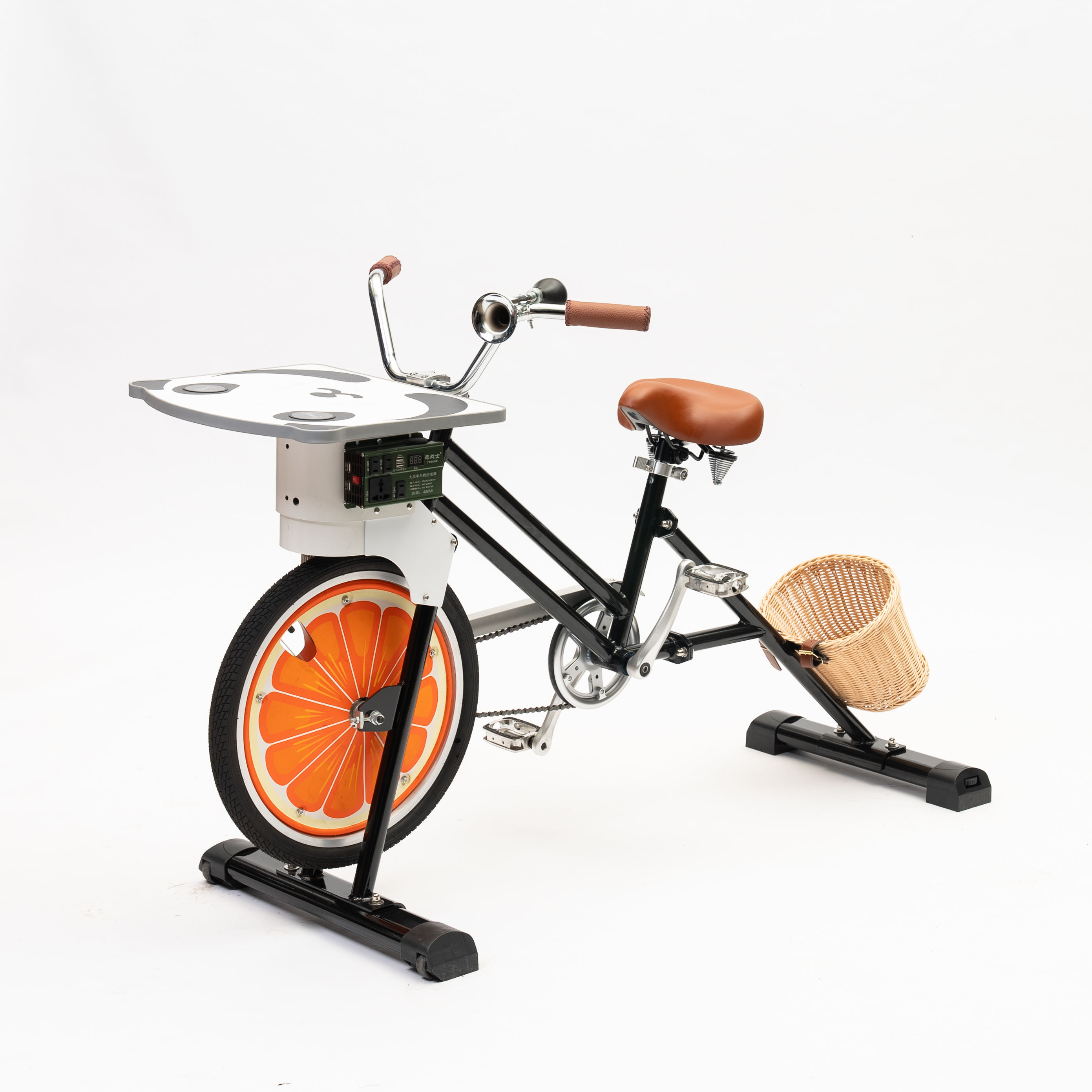 Stationary Bicycle Generating Electricity From Bicycle Power