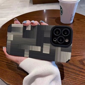 Funda de teléfono con patrón de estilo Retro literario para <span class=keywords><strong>Iphone</strong></span> 16 15 14 13 12 Pro Max todo incluido medidas anticaída PC carcasa dura - Product Image 1