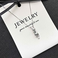 Nouveau collier en argent plaqué chat adorable, petits pendentifs mignons, bijoux fantaisie originaux, pendentif charme, colliers