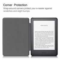 Étui simple en cuir PU pour liseuse Kindle 6 pouces/6,8 pouces/7 pouces avec fonction veille automatique et fermeture magnétique intelligente, coque arrière pour PC