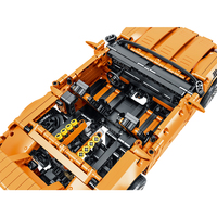 Mork – voiture de course de haute technologie 023024-1, modèle statique, blocs de construction, véhicule MOC, briques, jouets pour filles
