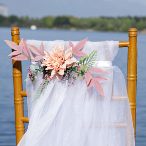Lazos Decorativos para Sillas <span class=keywords><strong>de</strong></span> <span class=keywords><strong>Flores</strong></span> Estilo Europeo para Bodas y Fiestas al Aire Libre - Product Image 3