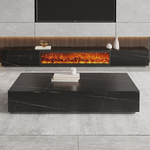 <span class=keywords><strong>Mueble</strong></span> de <span class=keywords><strong>TV</strong></span> Moderno con Chimenea Eléctrica, Panel de Acero al Carbono, Cajones de Lujo para Televisores de <span class=keywords><strong>65</strong></span> <span class=keywords><strong>Pulgadas</strong></span>, <span class=keywords><strong>Mueble</strong></span> para Sala de Estar, Dormitorio u Hotel - Product Image 5