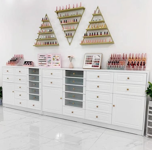 Vitrine de salon de manucure, armoire à vernis à ongles, armoire de rangement pour vernis à ongles et colle, armoire de rangement sur pied avec tiroirs - Product Image 4