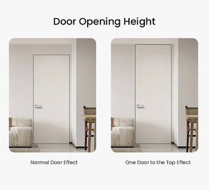 Porta Invisibile di Lusso Senza Telaio in Legno e Alluminio, Porta Segreta Personalizzata Pre-Installata per Ufficio e <span class=keywords><strong>Casa</strong></span> - Product Image 6