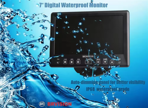 IP69k không thấm nước Máy ảnh màn hình đảo ngược hình ảnh màn hình hiển thị xe buýt xe Hệ thống camera xe tải màn hình cho nhiệm vụ nặng nề - Product Image 3