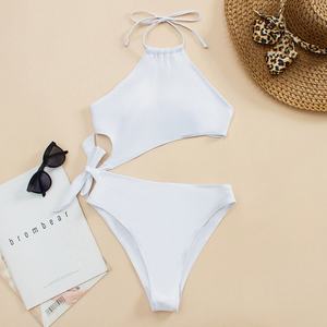 Traje de Baño de Una Pieza Personalizado para Mujer, Talla Grande, Impermeable, Transpirable, de Secado Rápido, Estilo Sexy con Estampado Triangular - Product Image 1