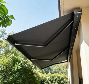 Tenda <span class=keywords><strong>da</strong></span> Sole Retrattile Motorizzata <span class=keywords><strong>a</strong></span> Cassetta, Pieghevole per Esterni con Telo Antipioggia in Poliestere per Balcone e Giardino - Product Image 1