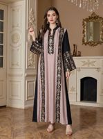 Robes Abaya pour femmes pour l'Aïd, Kaftan Jalabiya, robe de soirée ornée de diamants, Vestidos musulmans, Ramadan, Maroc, Dubaï, Abayas, robe longue arabe 0025