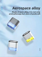Diffuseur de parfum pour voiture miniature personnalisé avec logo, longue durée, en métal solide, clip de ventilation, désodorisant, flacon de parfum vide, freesia