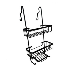 <strong>Over</strong> <strong>the</strong> <strong>Door</strong> Black Aluminum <strong>Shower</strong> <strong>Caddy</strong> 3 Tiers Nail Free Bathroom <strong>Shower</strong> Shelf - Product Image 1
