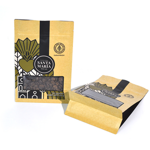 Bolsa de café con impresión personalizada, papel de aluminio, fondo plano, bolsa de pie, embalaje, bolsas de café de Etiopía con válvula y cremallera - Product Image 5