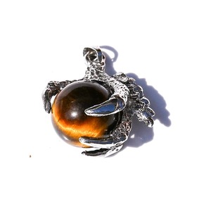 Ciondolo zodiacale con artiglio di aquila 12mm sfera rotonda di quarzo ciondolo di pietra naturale con artiglio di aquila per collana orecchini creazione di gioielli - Product Image 5