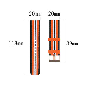 Correa de nailon para reloj <span class=keywords><strong>Huawei</strong></span> GT GT2 / Honor <span class=keywords><strong>Magic</strong></span> <span class=keywords><strong>watch</strong></span> <span class=keywords><strong>2</strong></span>, diseño personalizado diferente, 20mm - Product Image 2