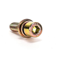 M5 Grade Class 4.8 8.8 10.9 12.9 Acier au carbone Bleu Jaune Blanc Zn Zingué Vis à tête hexagonale assemblée avec rondelle