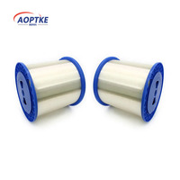 AOPTKE G657A2 G652D G657A1 Núcleo de fibra óptica 50km Cable de caída de interior desnudo Transparente 0,2mm 0,25mm Cable FTTH Comunicación CE