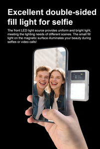 Luz Magnética Recargable VL20 de 3000mAh con Regulación de Intensidad, 600lm, para Vlogs de YouTube, Luz de Video LED de Bolsillo - Product Image 5
