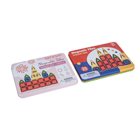 Boîte en métal carrée personnalisée avec couvercle pour cartes, emballage métallique, petite boîte vide