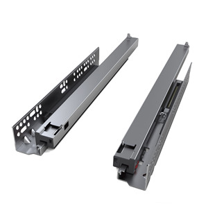 Factory Direct Ts21 Galvanized Steel <strong>3</strong>-<strong>Fold</strong> Drawer <strong>Slides</strong> Concealed <strong>Slide</strong> Under Mount For Kitchen Use - Product Image 1