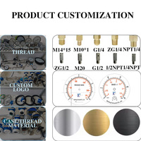 Vente directe d'usine DaChengYiBiao, nouveau type de manomètre à diaphragme, tout en acier inoxydable, protection IP65, appliqué à la pétrochimie