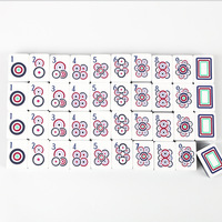 Mahjong américain en acrylique gris-vert à quatre couches, motif pavillon chinois moderne fleurs et oiseaux, jeu de société de divertissement, cadeau
