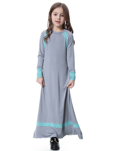 Nueva llegada negro Rosa Oriente Medio madre <span class=keywords><strong>hija</strong></span> padre-hijo traje Dubai niñas vestido - Product Image 5