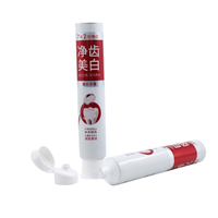Tube de pâte à dents laminé ABL personnalisé emballage vide OEM marque privée en plastique souple tube de pâte dentifrice à presser avec bouchon