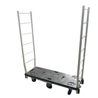 Chargement Offres Spéciales 500kgs Métal 6 roues Cage Pliante Chariot Logistique Transport Cargo Roll Conteneur avec freins