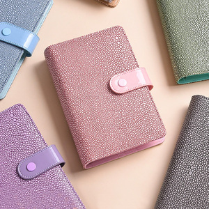 PU Leather A6 Ring <b>Binder</b> Diary <b>Notebook</b> Loose-leaf <b>Binder</b> Refillable Pages <b>Binder</b> Journal Planner Agenda Organizer - Product Image 1