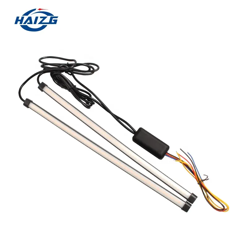 Nouveau Offre Spéciale Souple Double Couleur Queue Lumière DRL VOITURE Feu Arrière LED Baguette de coffre LightMulti-fonction flash lumière