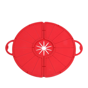 Ustensile pliable en silicone de qualité alimentaire, anti-éclaboussures, anti-poussière, couvercle de friture pour pot d'huile, facile à ranger - Product Image 4