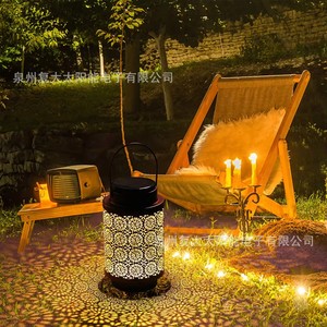 <b>Solar</b> Iron <b>Lantern</b> Outdoor Decorative <b>Hanging</b> Light With Led Water Resistant Mono Si <b>Solar</b> Cell 3 Year Warranty - Product Image 4