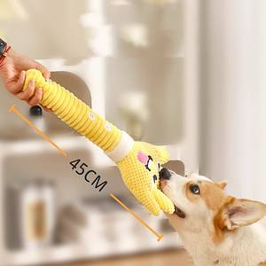 Juguete interactivo para mascotas, resistente a mordidas, para moldear los dientes y hacer sonido al morder, con forma de palma, juguete interactivo para perros. - Product Image 2