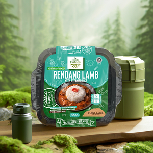 Roots Palate Rendang Mouton avec riz cuit à la vapeur 300G Plat végétarien à base de plantes en pot auto-chauffant - Product Image 5