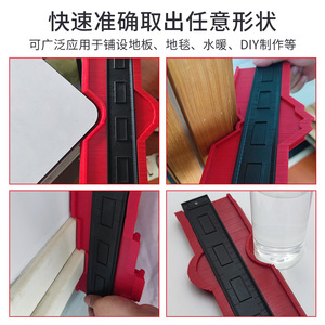 Haihua Contour <b>Gauge</b> Plastic Woodworking <b>Measuring</b> <b>Tool</b> For Arc Profile Cutting - Product Image 5