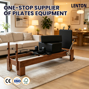 Machine de Pilates Reformer la plus populaire 2026 pour la gym et le fitness, avec lit en bois de noyer, pour studio de Pilates et cours privés - Product Image 1