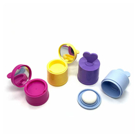 Vente en gros de pots cosmétiques en plastique 4g 10g pour fond de teint, flacons de poudre libre, maquillage facial, avec éponge en forme de boule et forme cylindrique, facile à utiliser