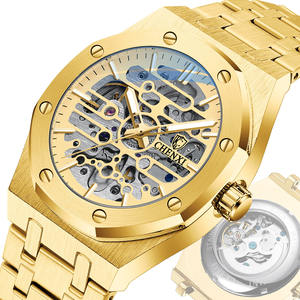 Montre automatique pour homme de la marque CHENXI 8848, cadran squelette, mouvement mécanique original, bracelet en acier inoxydable, cadran en verre - Product Image 3