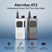 Radio Inteligente Baofeng Alervites AT2 de 2W UHF, Radio Bidireccional con Bluetooth, Walkie Talkie con IA sin Conexión para Aventuras Fuera de la Red