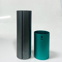Boîtier métallique personnalisé en profilé d'aluminium extrudé rond, usinage CNC de précision, boîtier pour équipement électronique