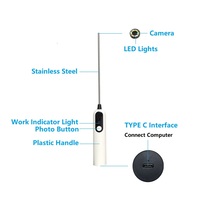 Connexion USB Endoscope à vue latérale Tube rigide pour endoscopie d'oreille de chien, de nez et de gorge Endoscope à caméra rigide réutilisable